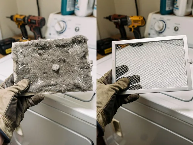 Professional lint trap cleaning by Seymour Dryer Vent Cleaning in Seymour