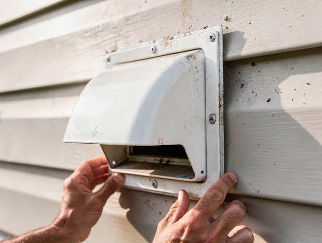 Seymour Dryer Vent Cleaning technician delivering thorough residential dryer vent cleaning service in Seymour